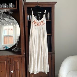 Floor length peasant dress
